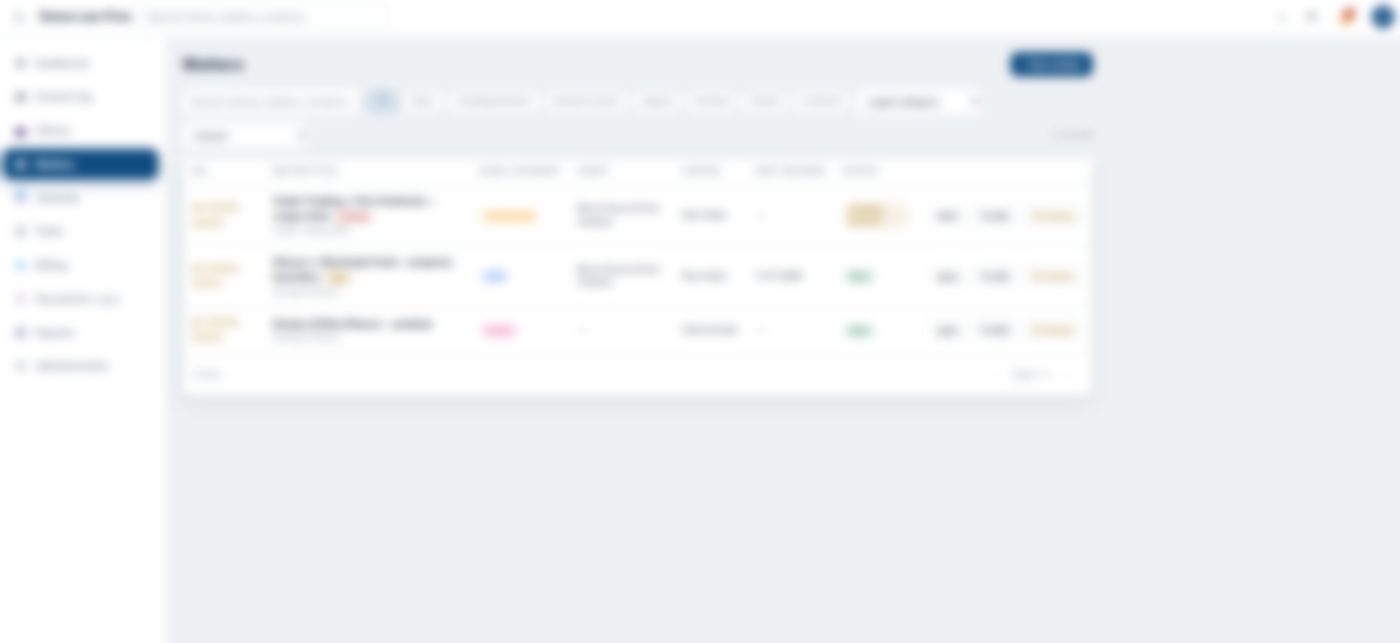 Law CRM dashboard